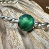 Round Green Onyx Facet